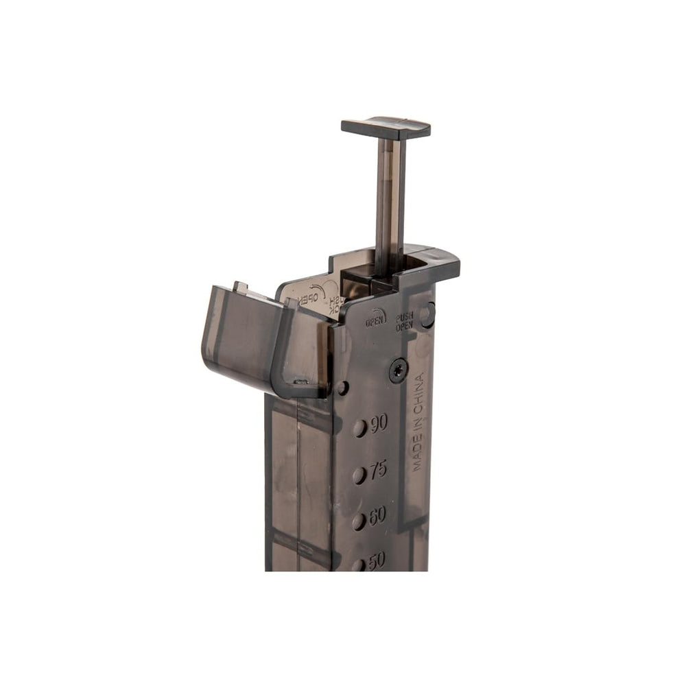 Lancer Tactical speed loader in use for quick loading action