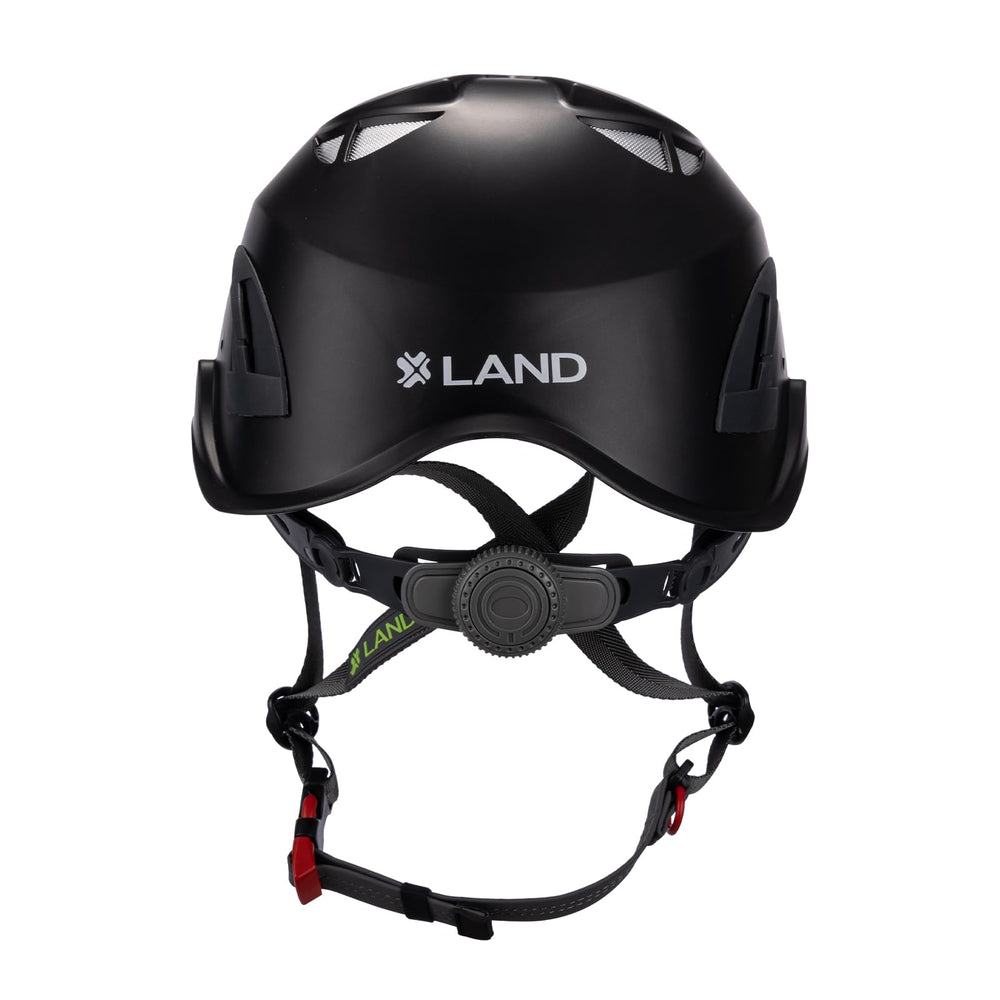 LAND M02 Rocky Helmet reinforced ABS shell with EPS core absorbs impact.