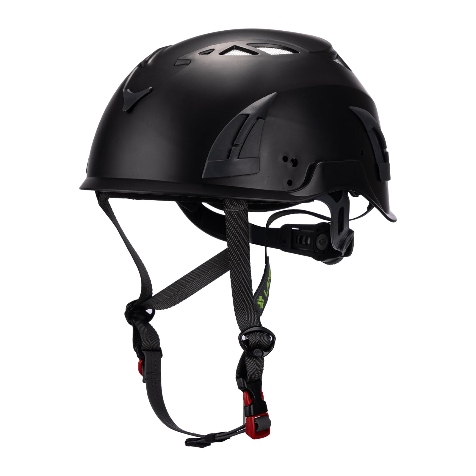 LAND M02 Rocky Helmet on rock climbing scene, lightweight protection for ascent.