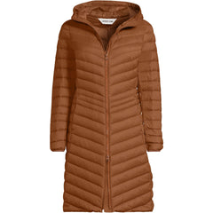 Lands' End 800-fill HyperDRY down loft illustration for warmth in cold days