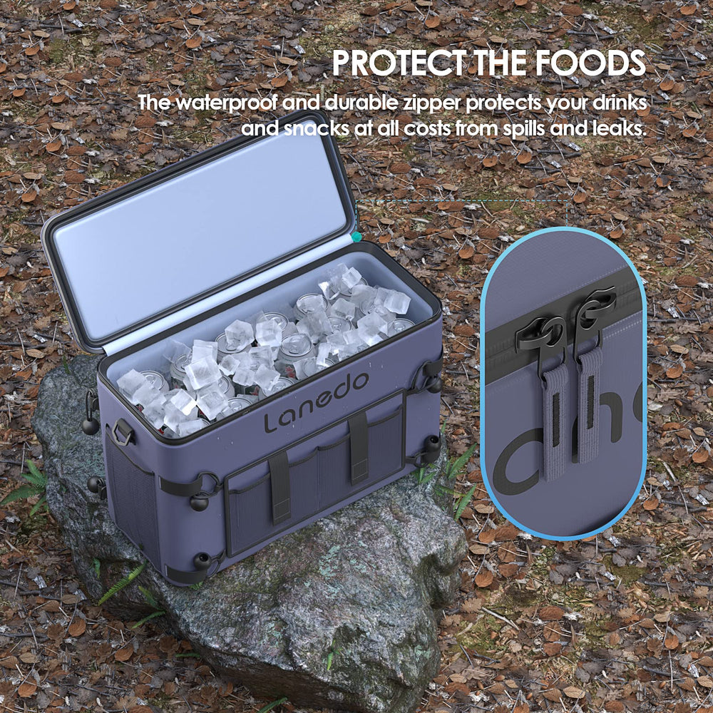Lanedo Deep Freeze Cooler waterproof exterior keeps contents dry in wet conditions