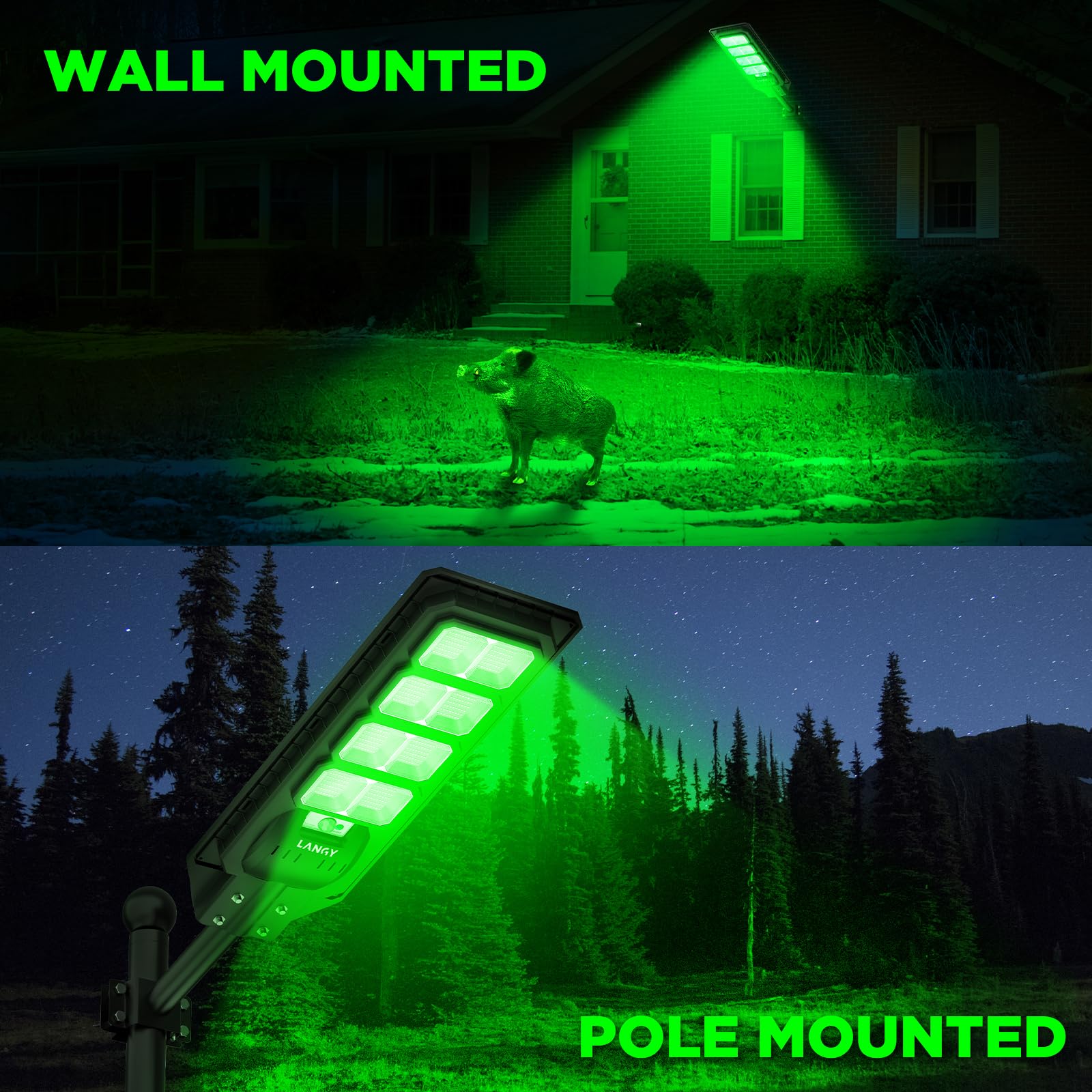 LANGY green hunting light rugged, ideal for hogs and coyotes