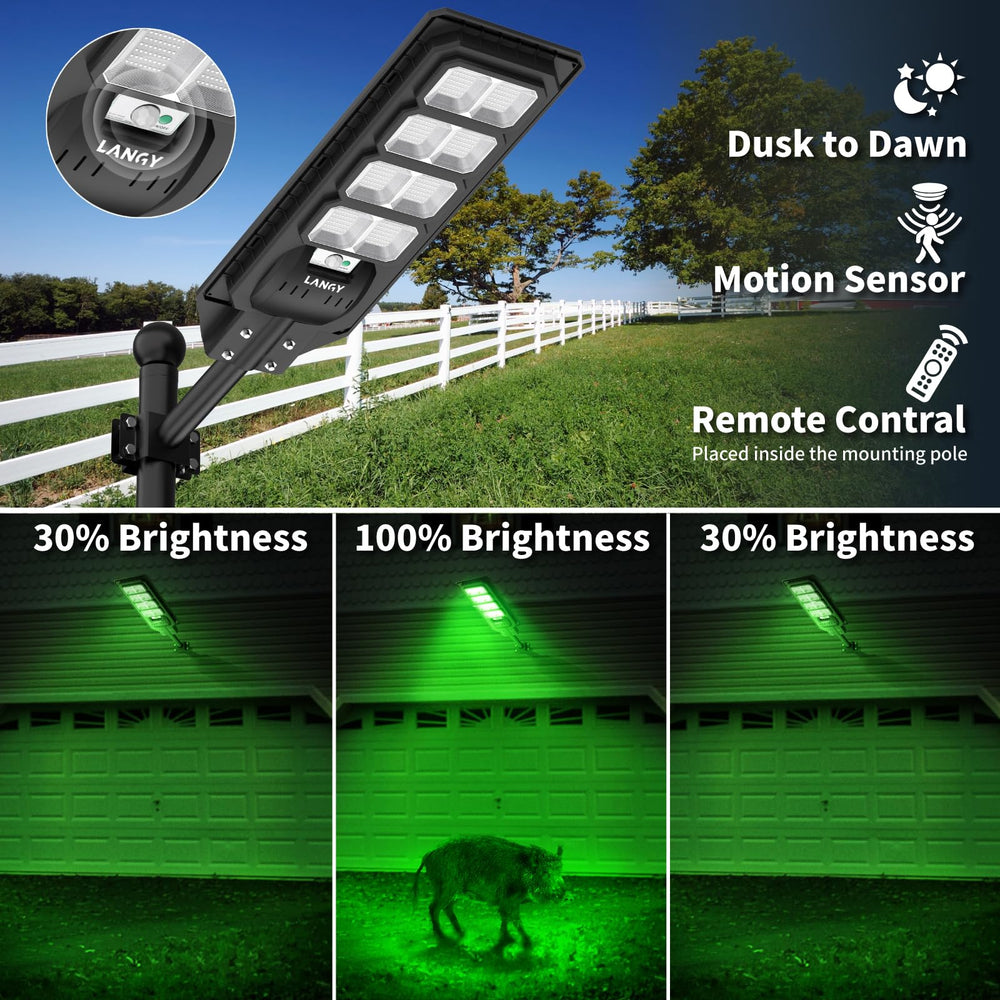LANGY green hunting light IP67 waterproof for rain and dust