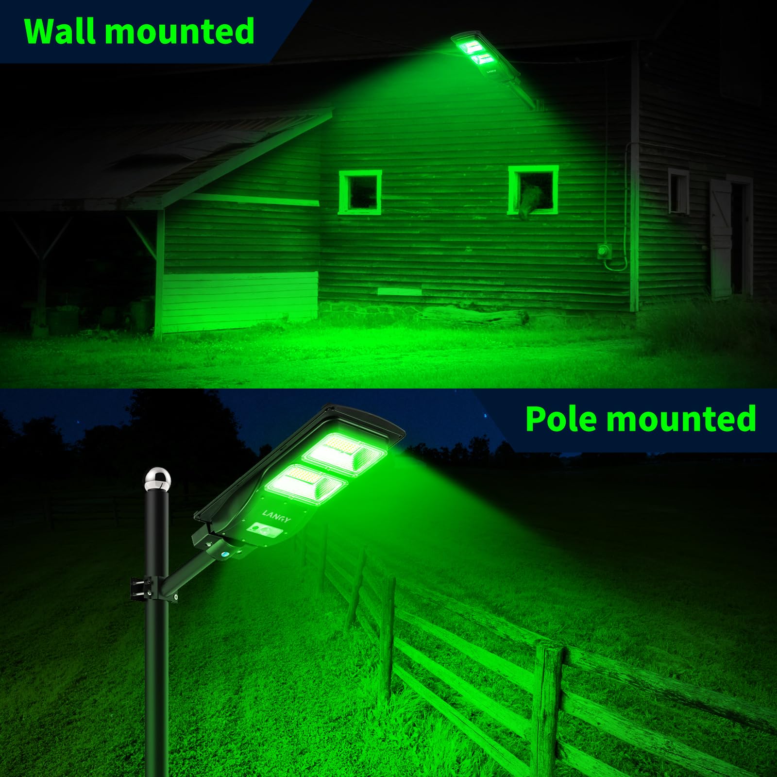 LANGY Hog Lights dusk-to-dawn operation for automatic night lighting