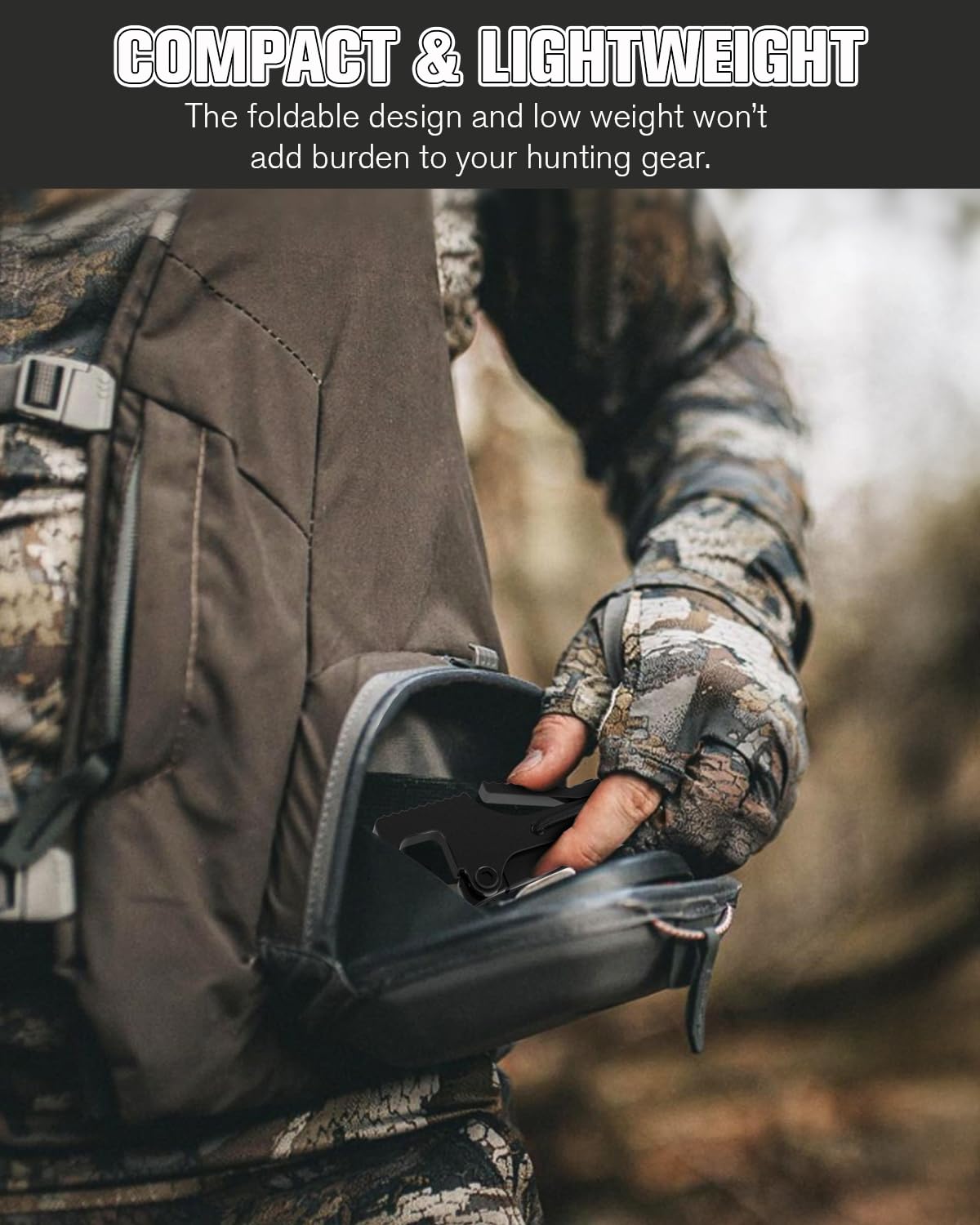 LANGZIHT strap-mount around trees enables quick drill-free setup.