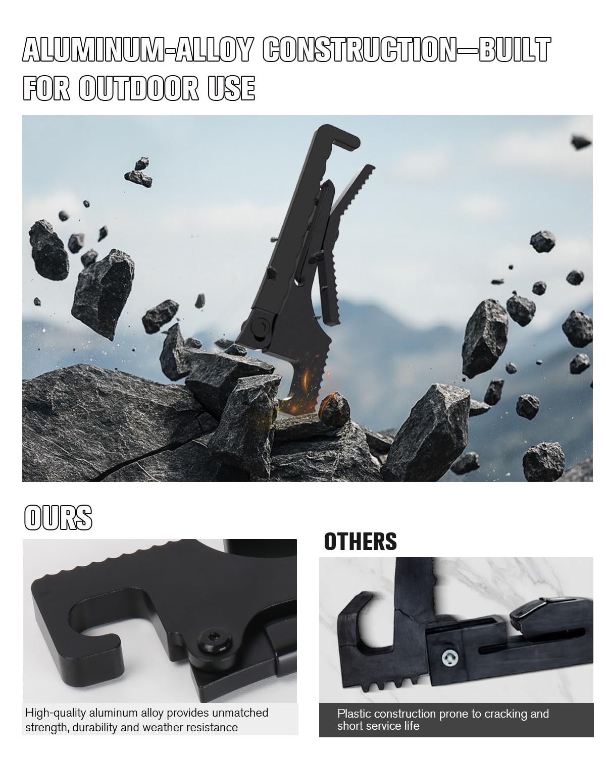 LANGZIHT ultralight aluminum body reduces weight with a low-glare finish.