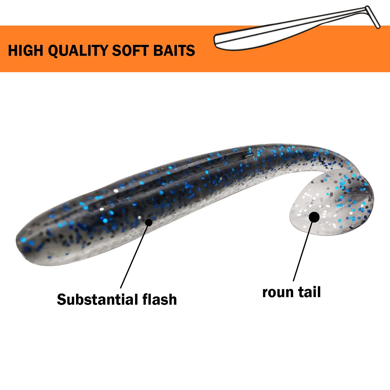 Plastic bait box included for Lanmoon swimbaits set