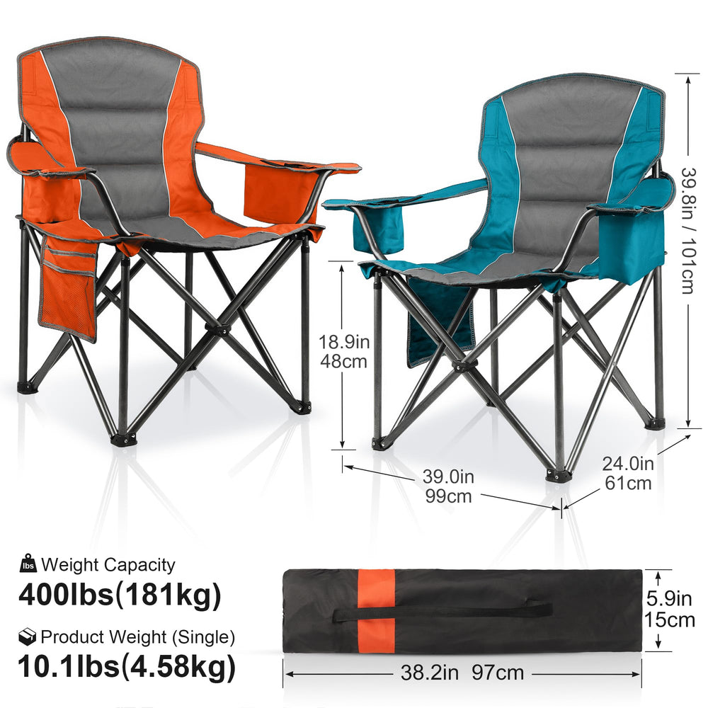 LANMOUNTAIN heavy-duty steel-frame chair supports up to 400 lbs for stability