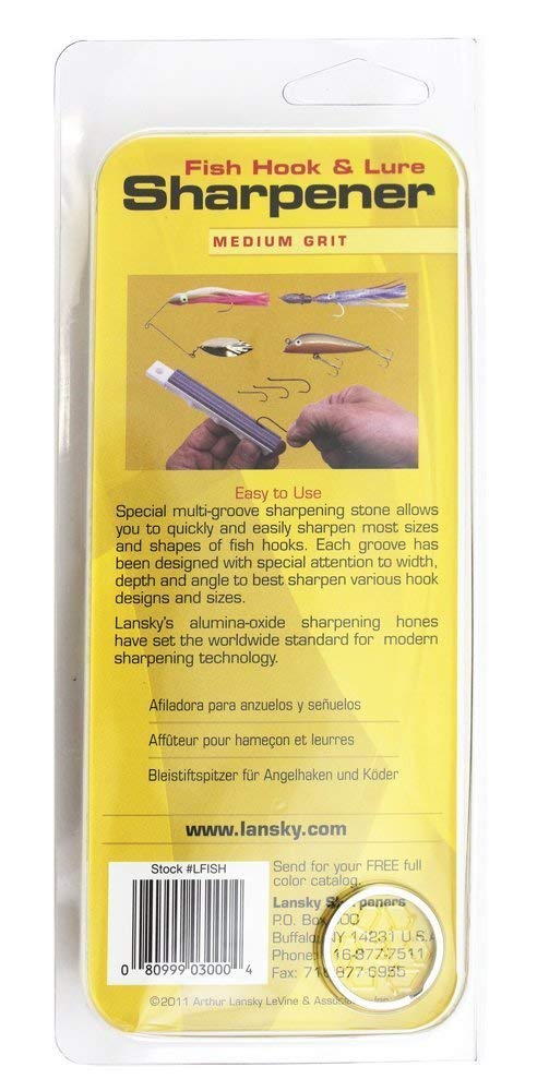 Lansky sharpener grooves demonstrating multiple hook size compatibility