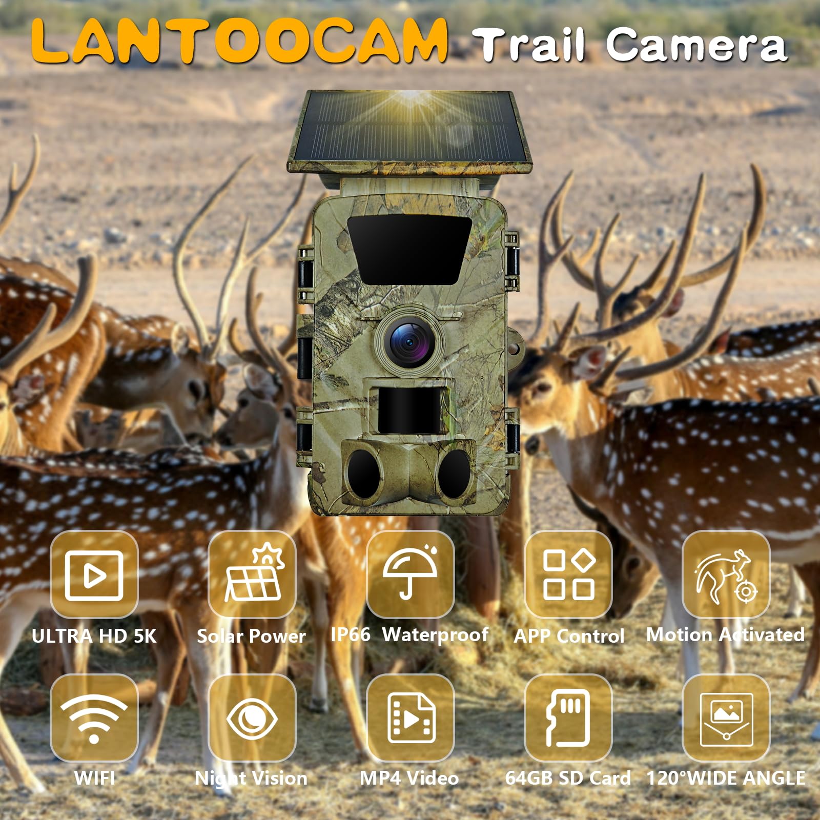 LANTOOCAM forever power battery demonstrates long-lasting energy independence.