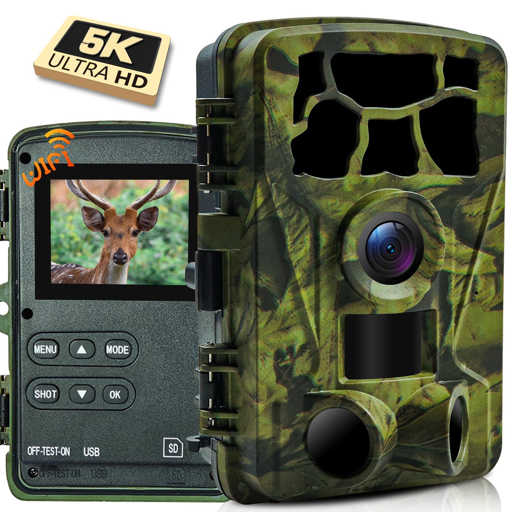 LANTOOCAM trail camera 5K video delivers immersive wildlife footage for field observation.