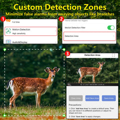 LANTOOCAM trail camera 60MP stills captures sharp wildlife details for campsite scouting.