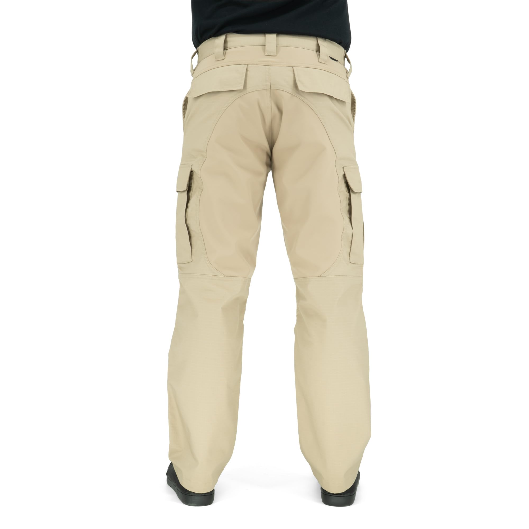 LAPG Atlas BDU Cargo Pants stretch-panel close-up highlighting flexible comfort during movement.