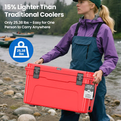 LARCOOL lightweight portable design enables easy solo carrying.