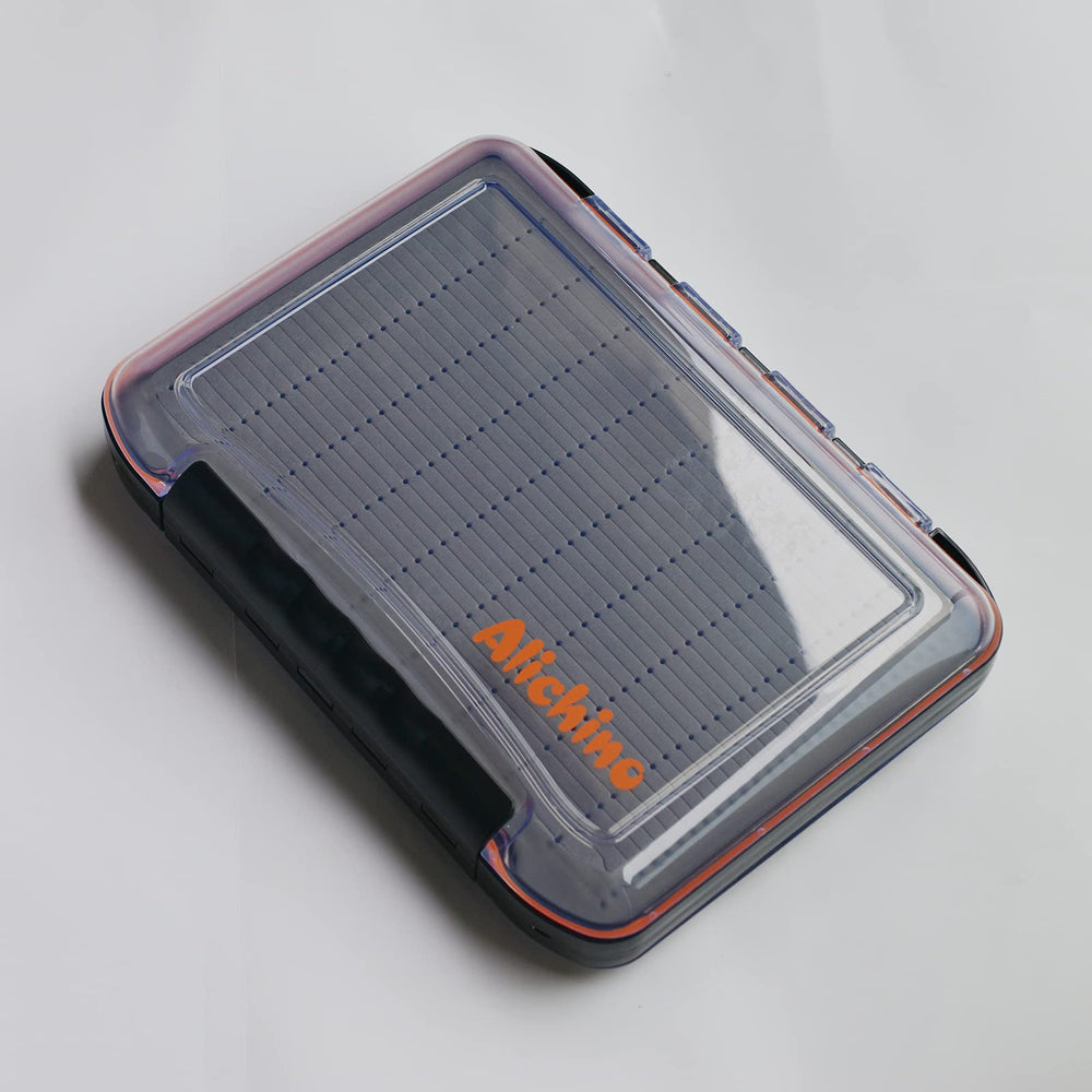 Side view showing dual compartments and foam insert