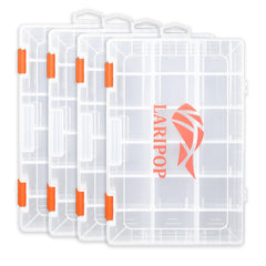 LARIPOP 3600 tackle tray dimensions show roomy storage for multiple lures.