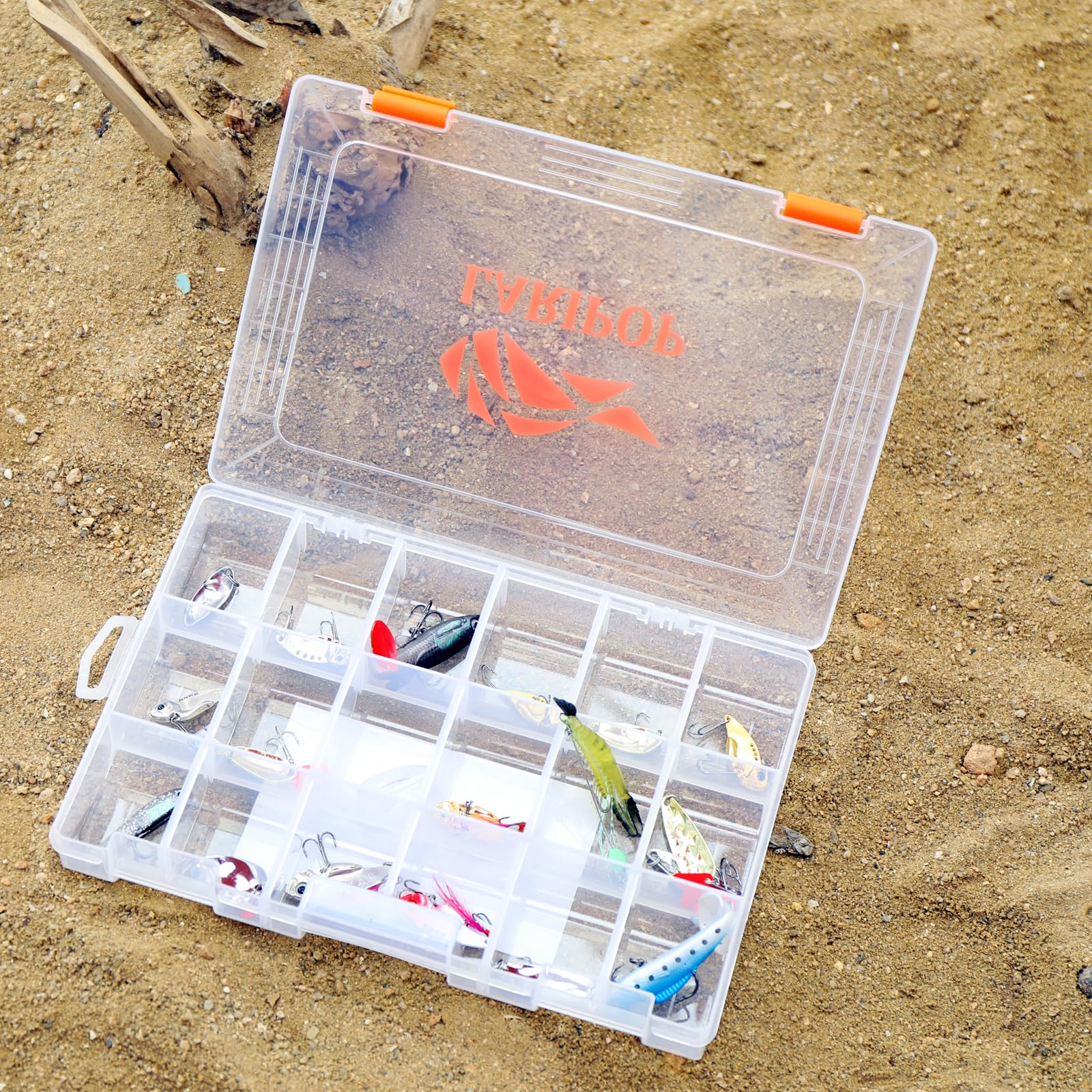 LARIPOP 3700 tackle box dimensions highlight ample compartments for tools.