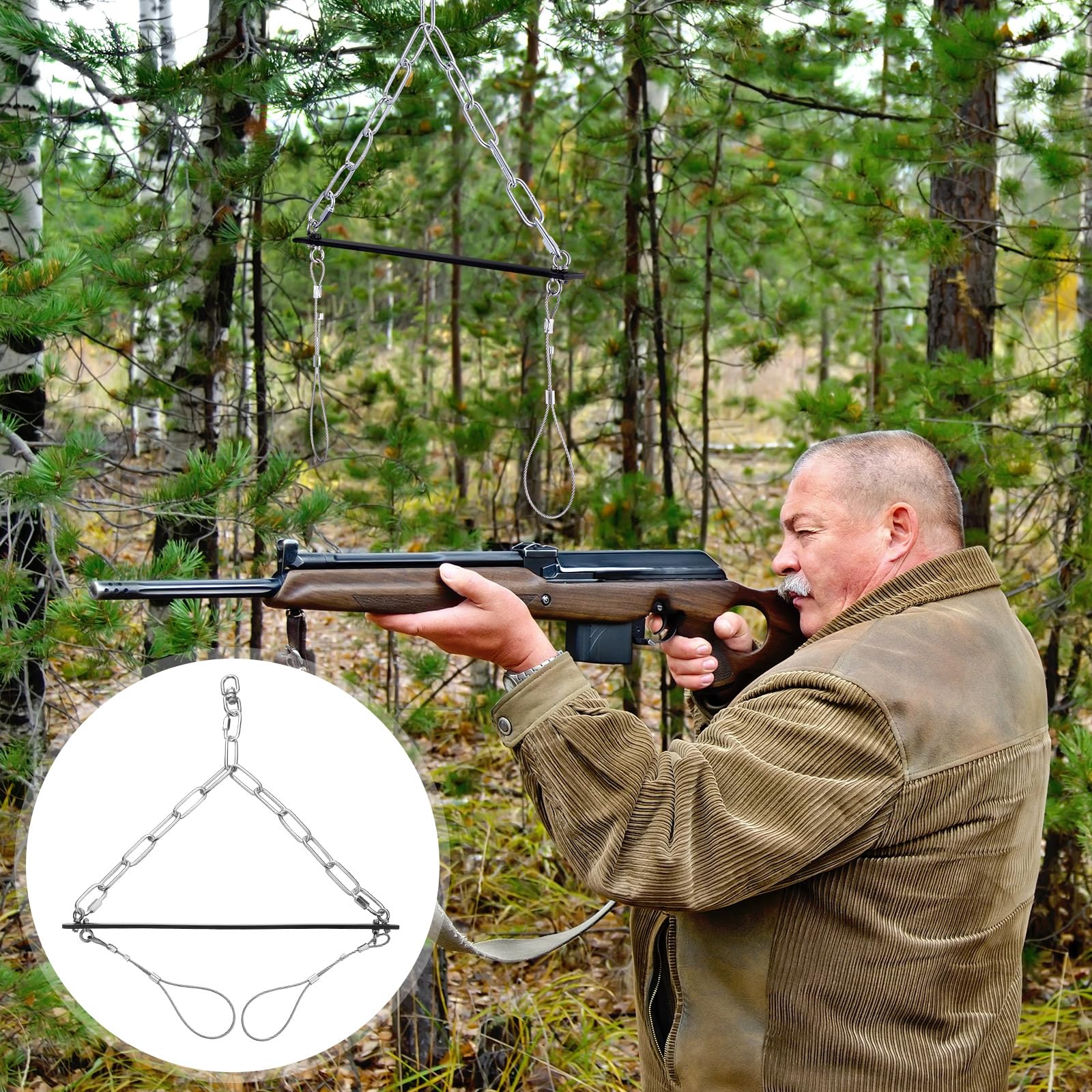 Lasnten package includes two rabbit hangers for versatile, quick setup.