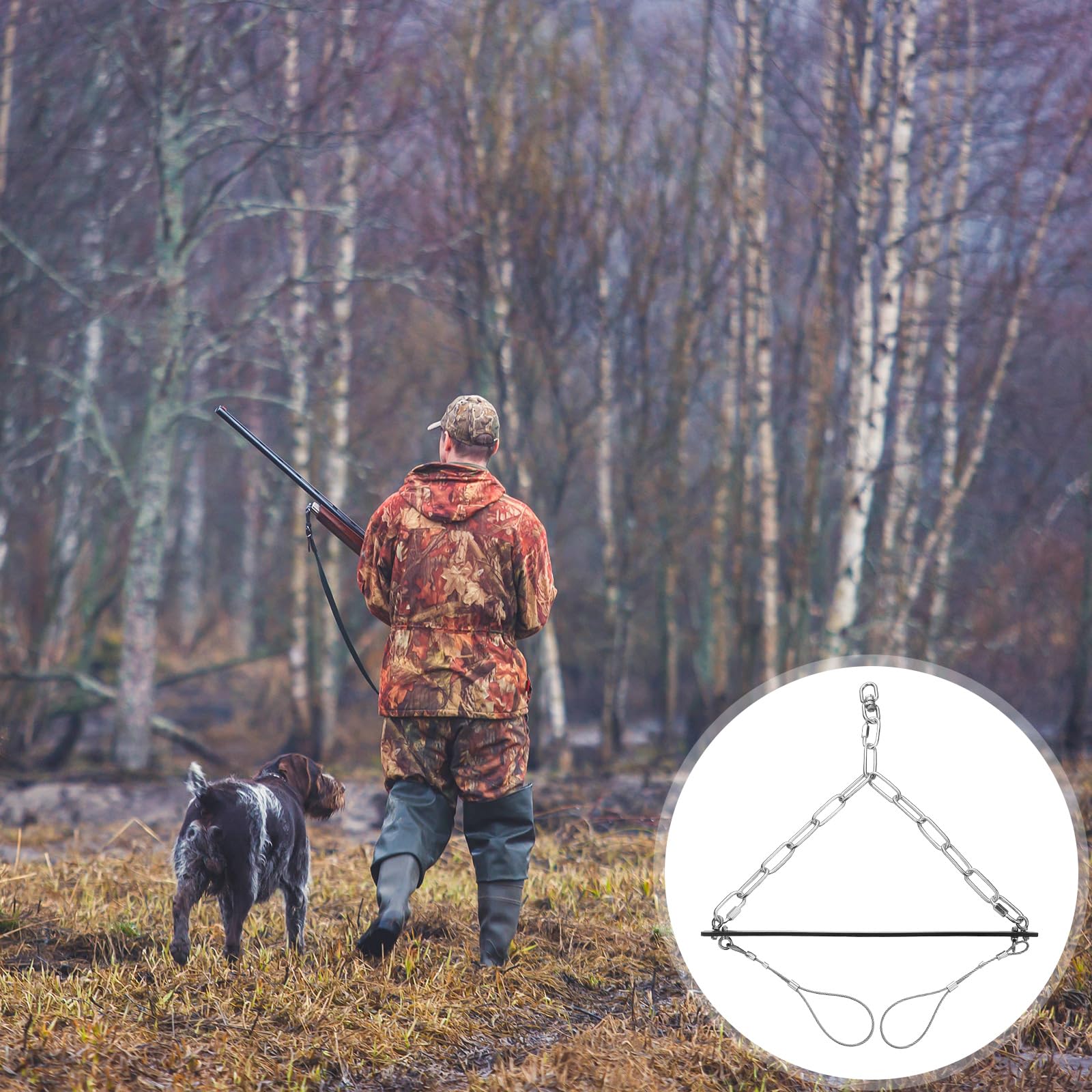 Lasnten versatile small-game hanger works with rabbits, raccoons, and more.