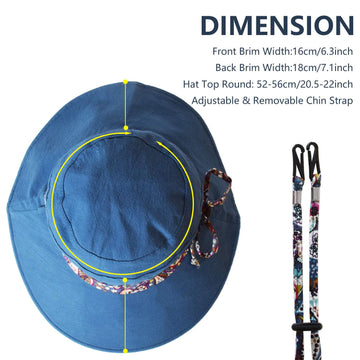 Foldable and packable LassZone sun hat for travel