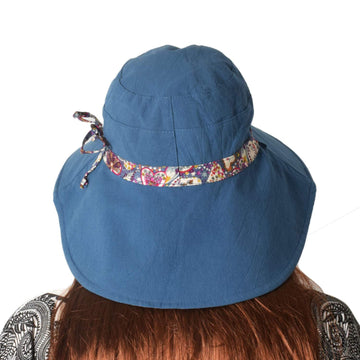 Wide 4-inch brim LassZone sun hat for women