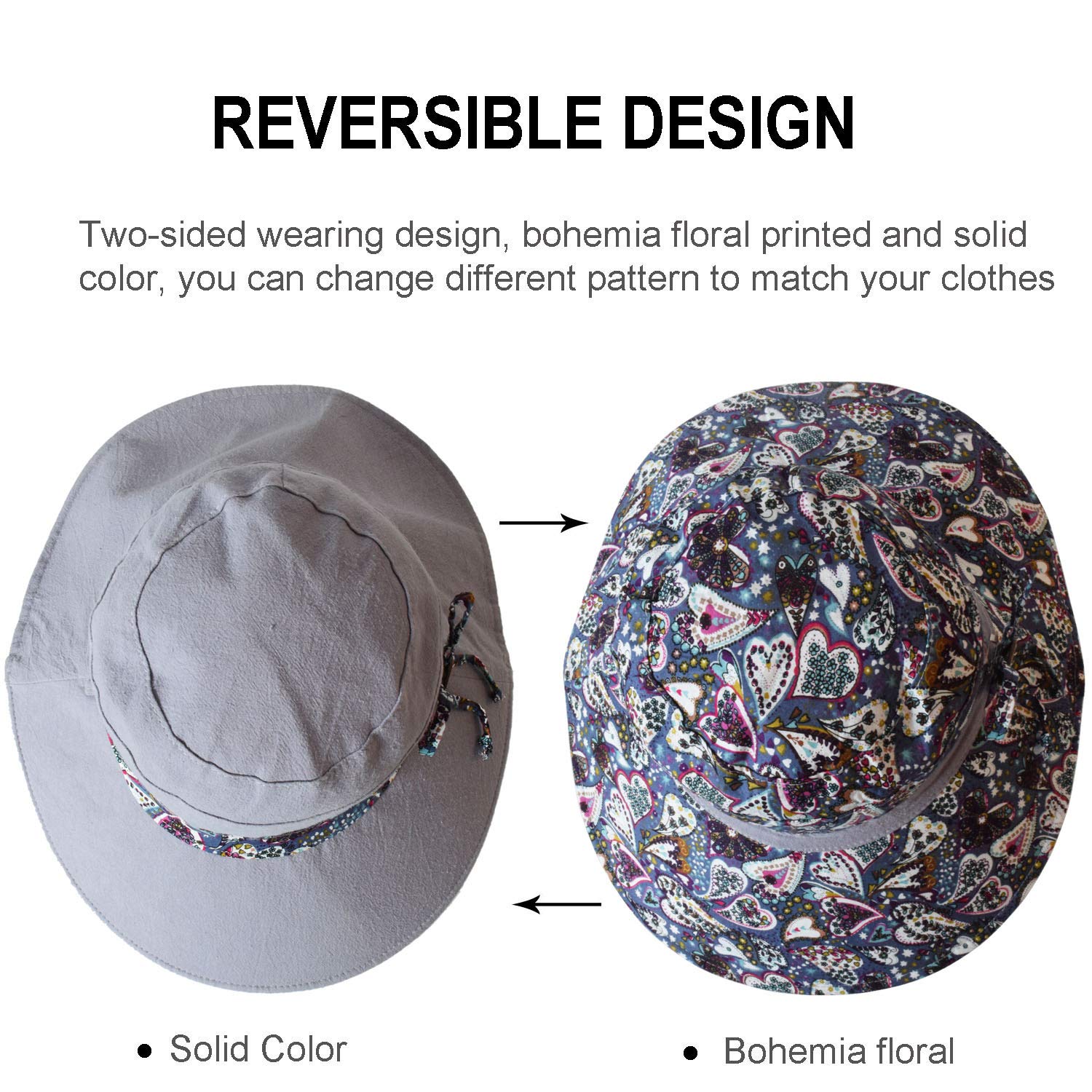 Foldable LassZone sun hat packed in a suitcase for travel