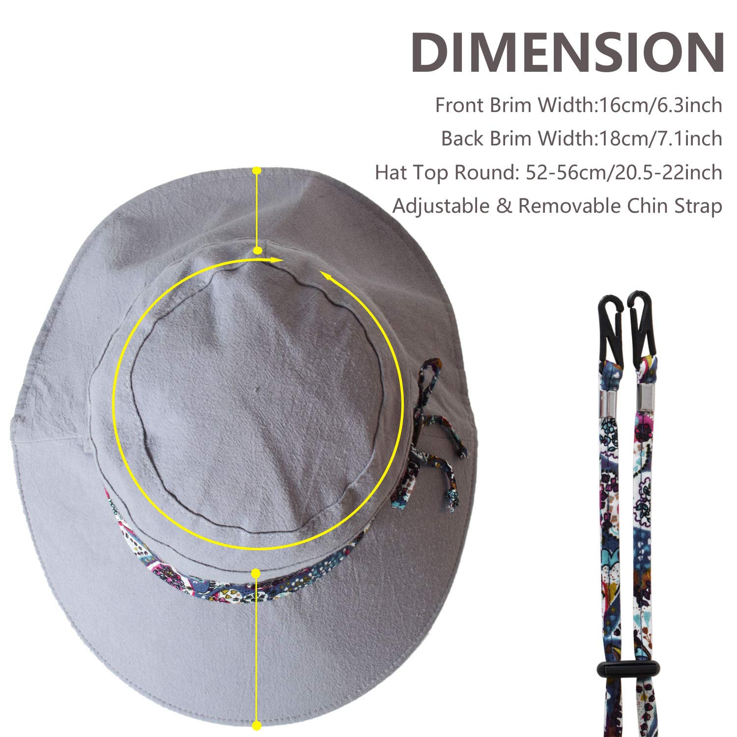 Worn outdoors by a woman wearing LassZone sun hat for sun protection
