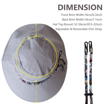 Worn outdoors by a woman wearing LassZone sun hat for sun protection