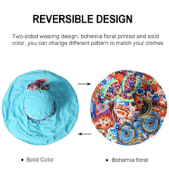 LassZone blue sun hat with UPF 50+ protection