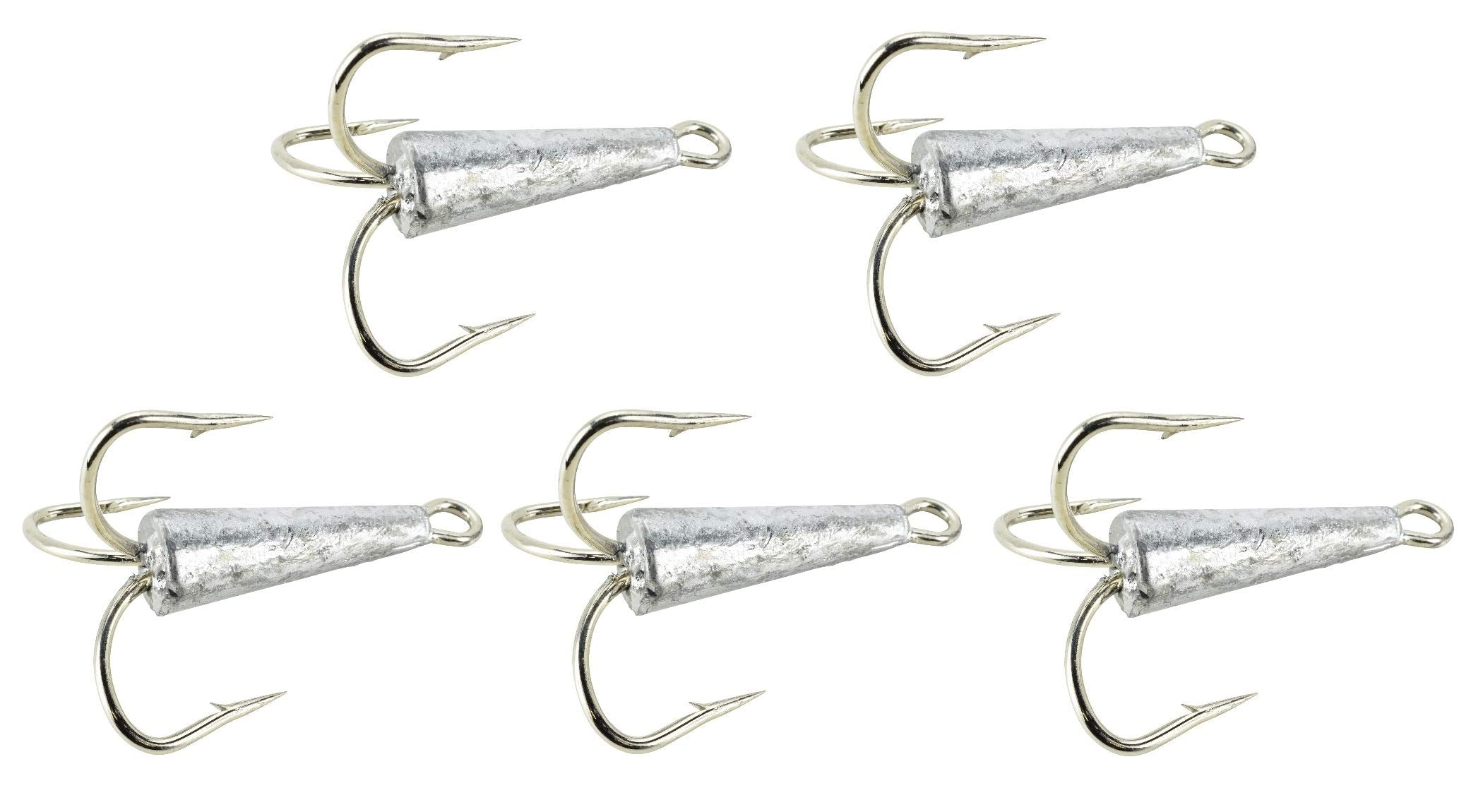 Packaged Last Cast Tackle 2oz 9/0 weighted treble bunker snag hooks in storage case