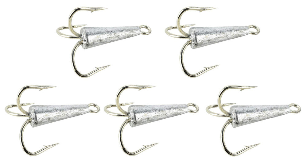 Packaged Last Cast Tackle 2oz 9/0 weighted treble bunker snag hooks in storage case