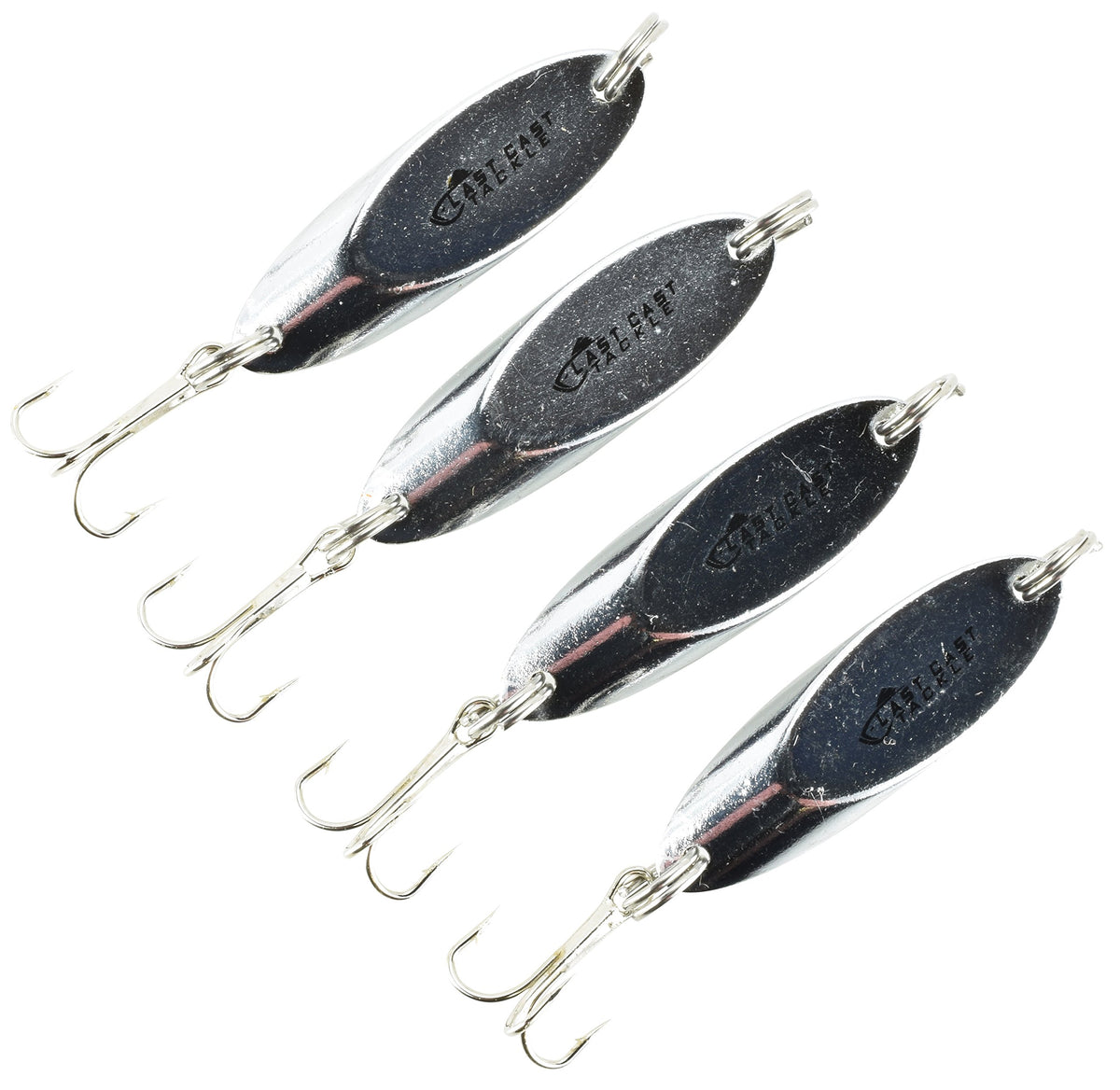 Last Cast Tackle silver chrome casting spoon lure - front view