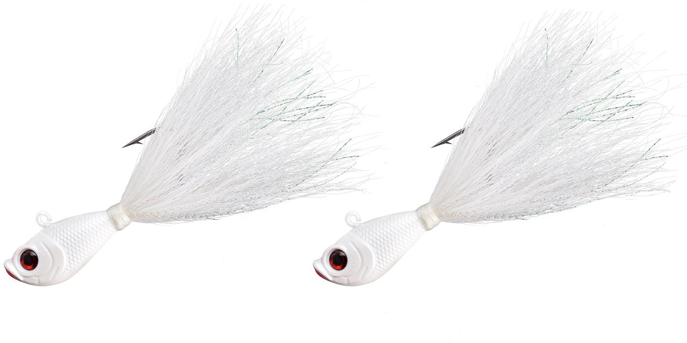 Last Cast Tackle Bucktail Jig 3-6oz – two bucktails