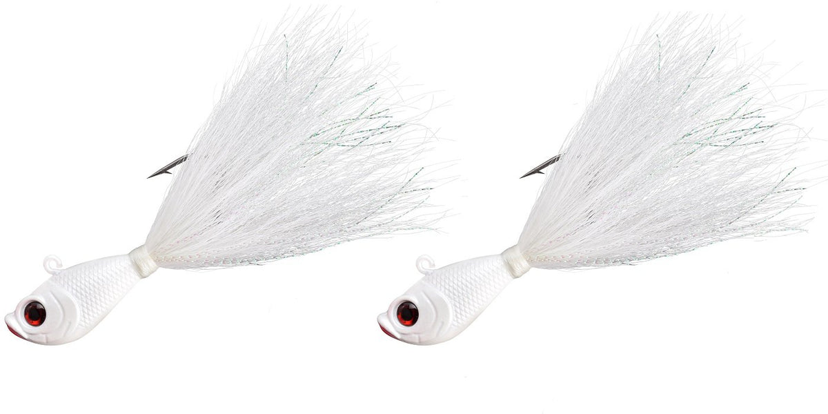 Last Cast Tackle Bucktail Jig 3-6oz – two bucktails