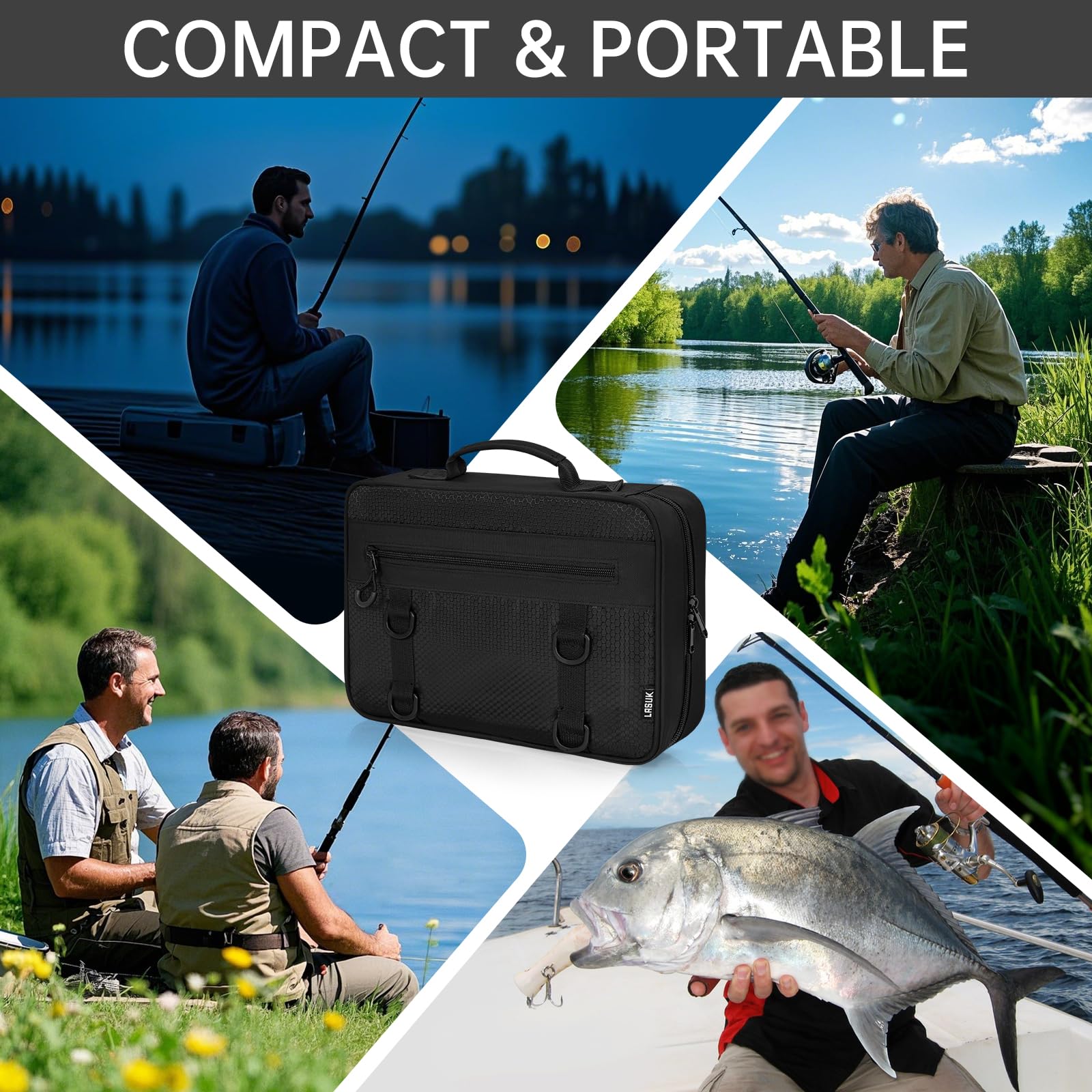 Sturdy 600D waterproof material of LASUK binder bag