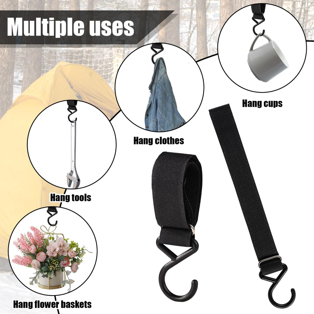 Portable and durable ice fishing coat hooks for outdoor use