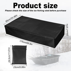 Lasuroa jet sled cover waterproof coverage shields gear from rain and snow