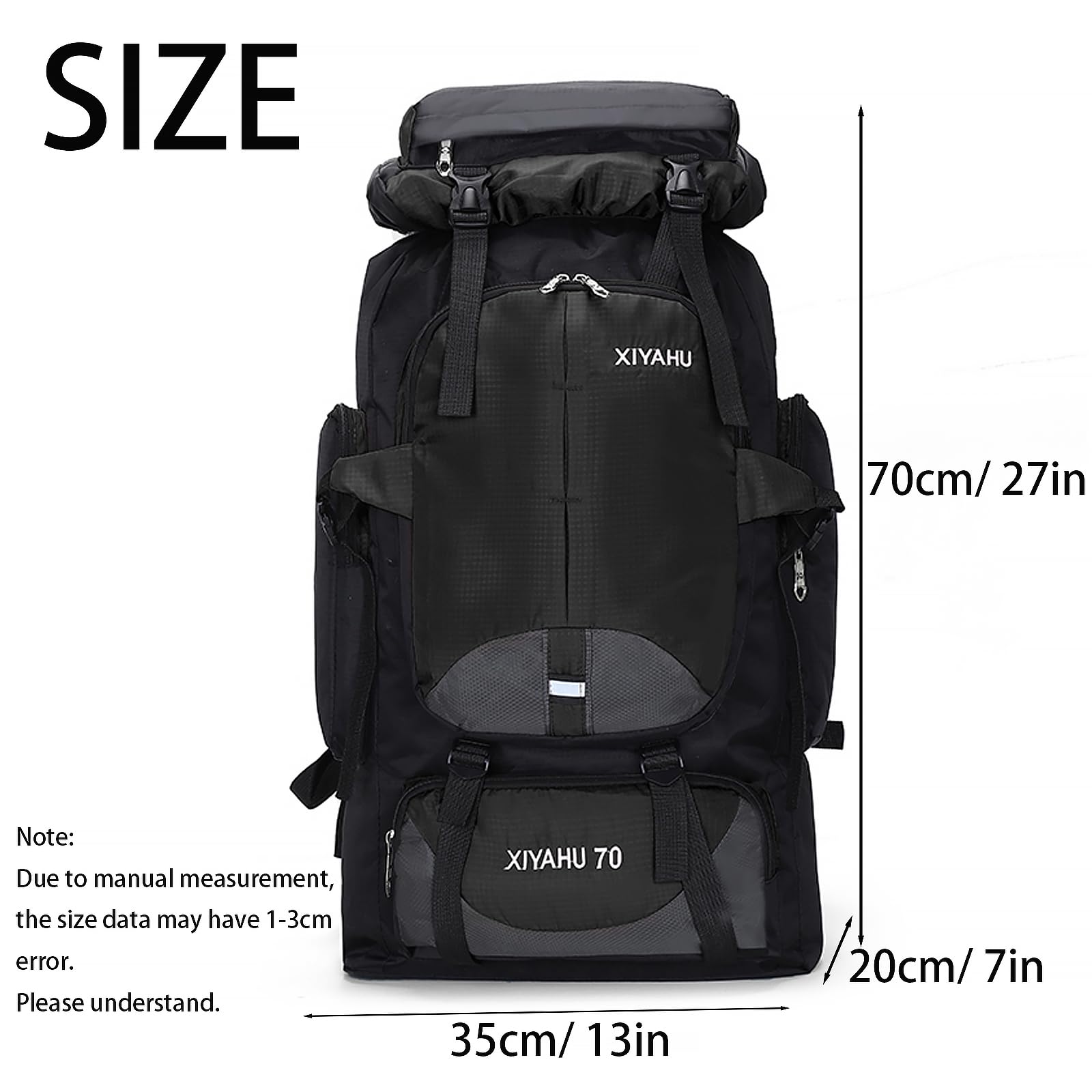 Lawaia 70L top pocket for quick access during hikes