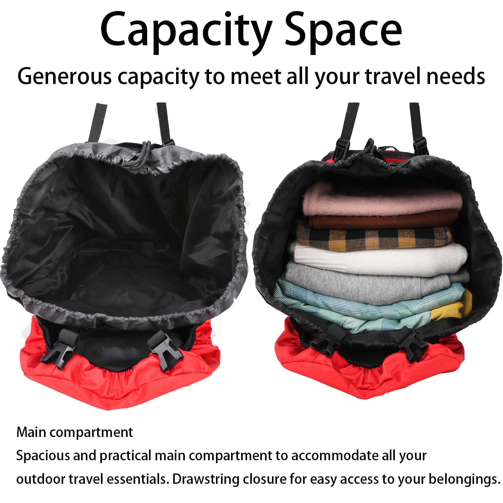 Lawaia 90L hiking backpack dimensions and rugged construction for outdoor use.