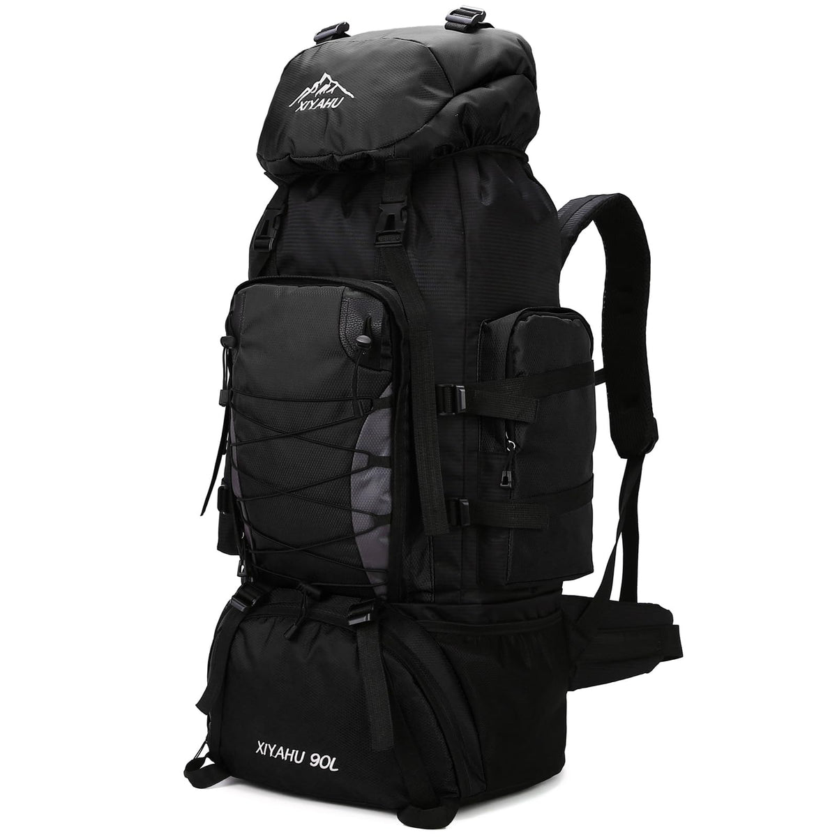 Lawaia 90L hiking backpack front view showing large capacity for multi-day trips
