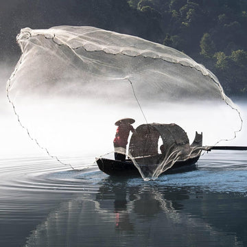 Lawaia cast net made with monofilament material for durability