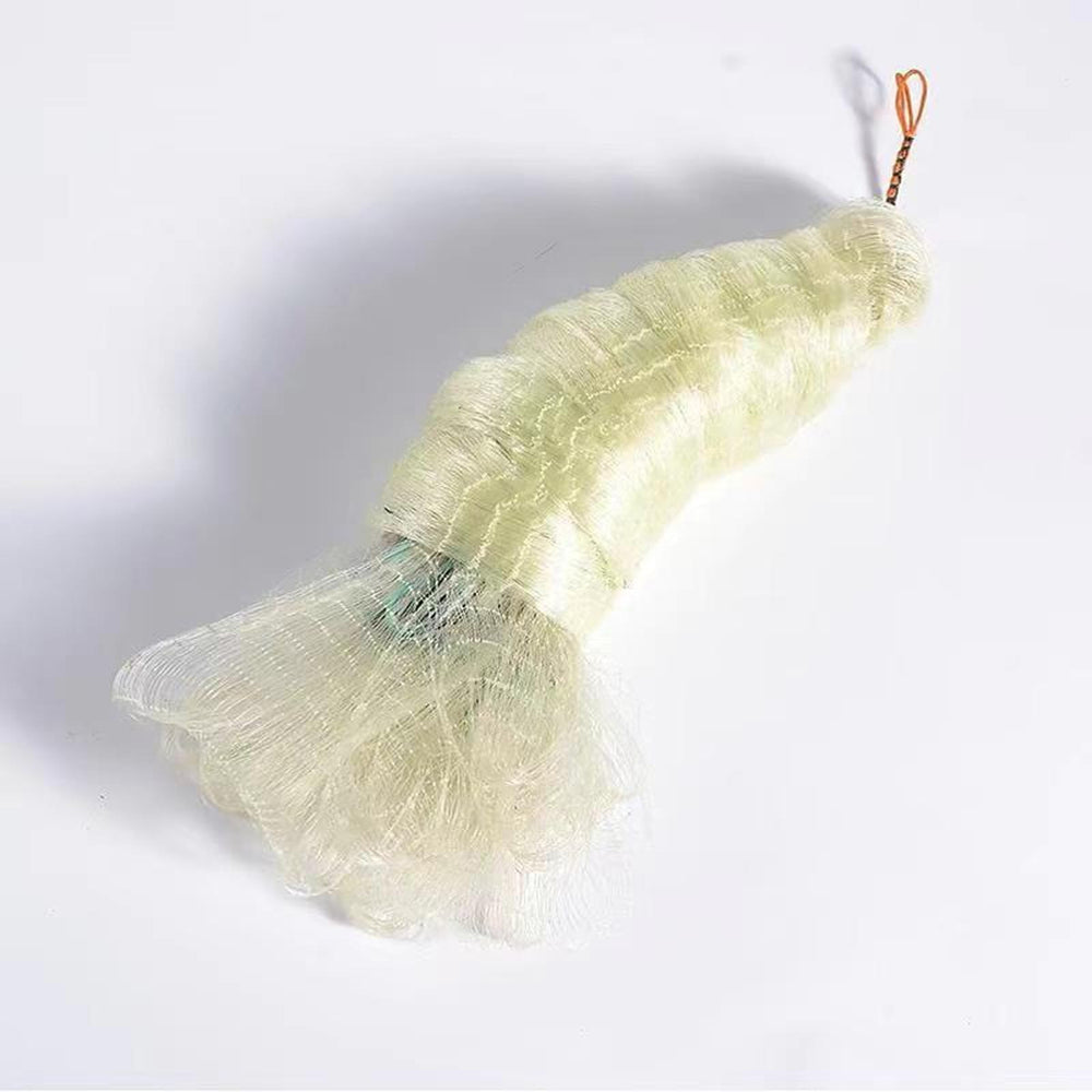 Lawaia net features extended hand rope for longer, easier casts.