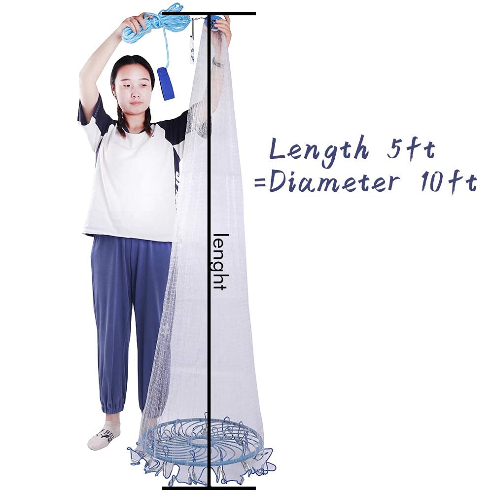 Lawaia throw net compact storage for easy transport and packing.
