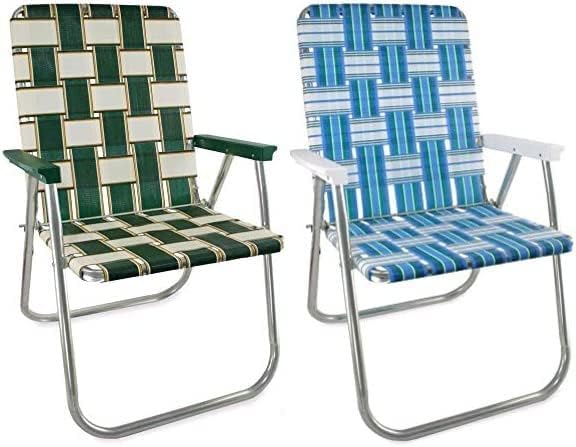 Lawn Chair USA Classic folding chair lightweight and durable for camping.