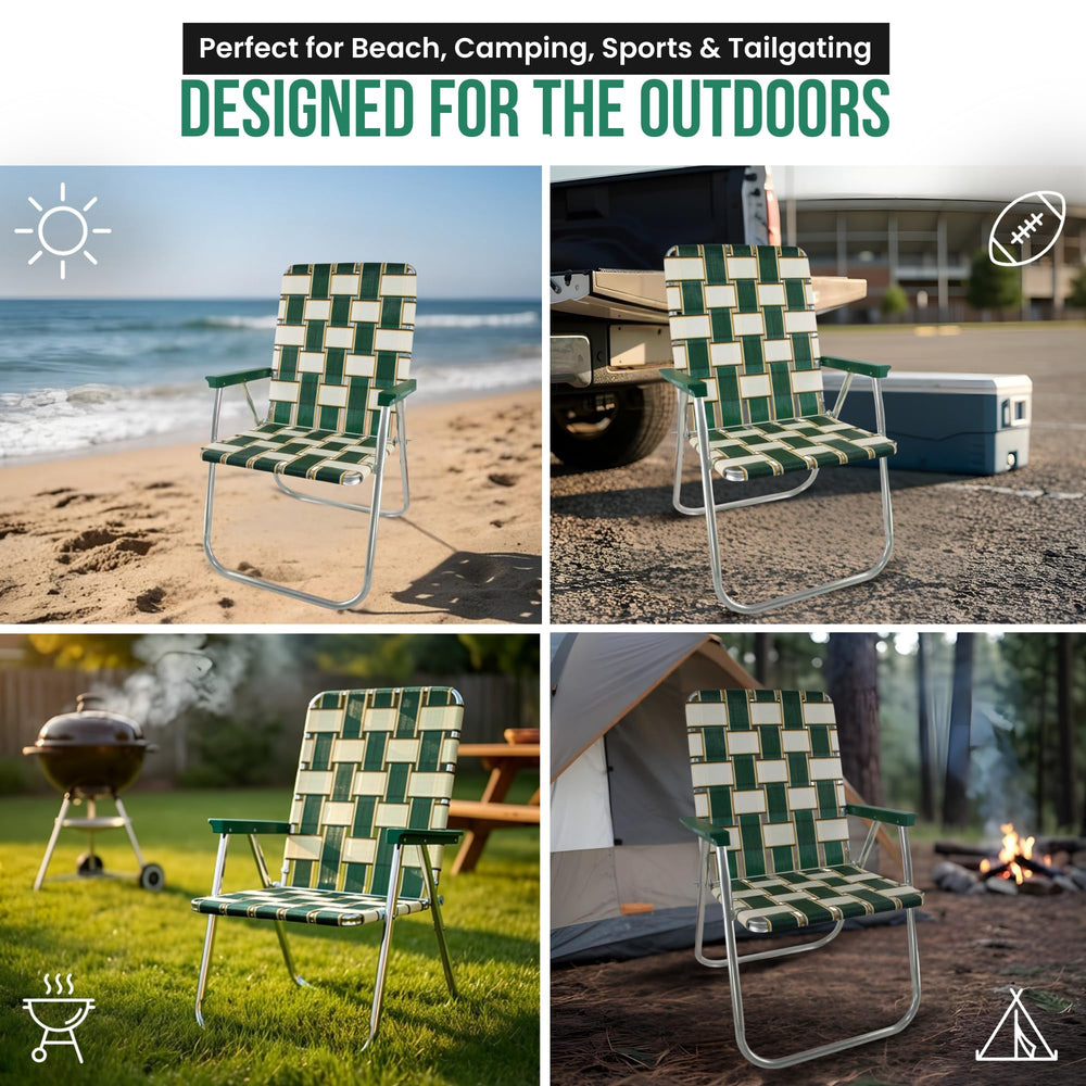 Lawn Chair USA outdoor tailgate setup shows family-friendly comfort.