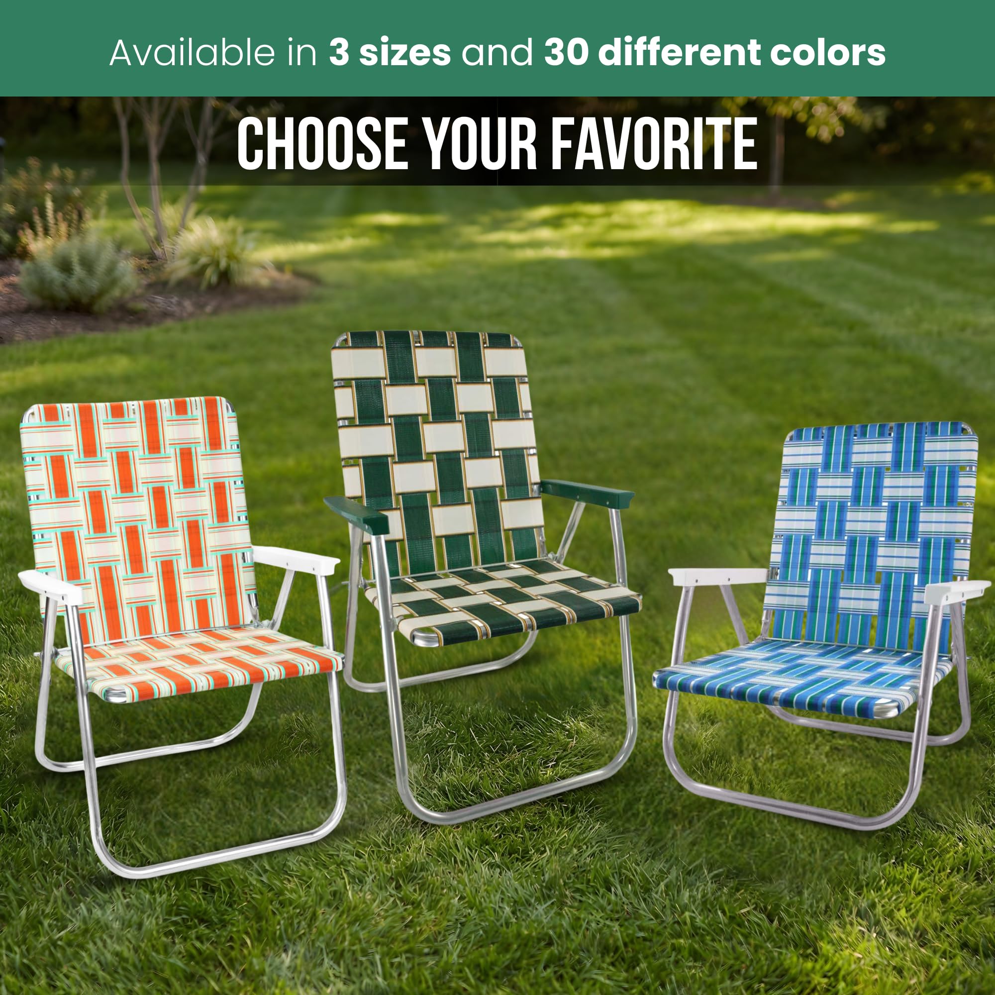 Lawn Chair USA two-pack storage trunk demonstrates convenient transport for trips.