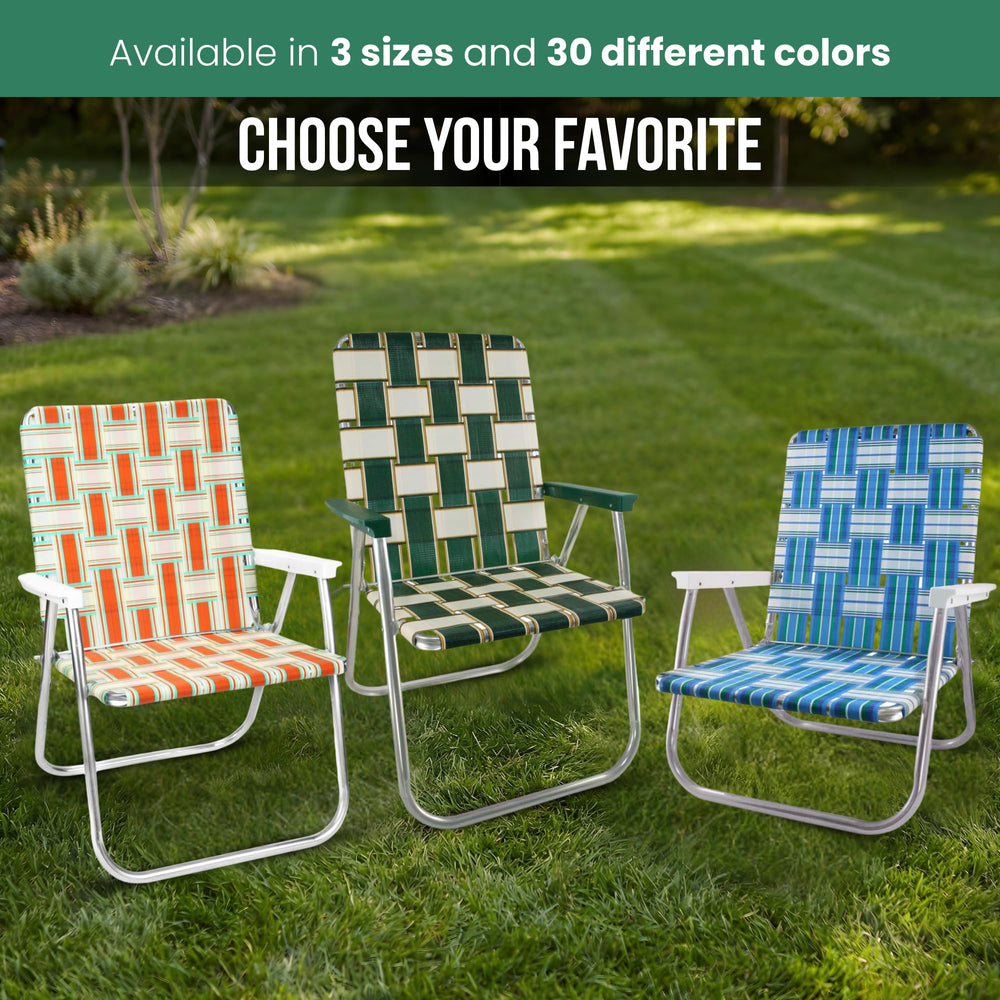 Lawn Chair USA two-pack storage trunk demonstrates convenient transport for trips.
