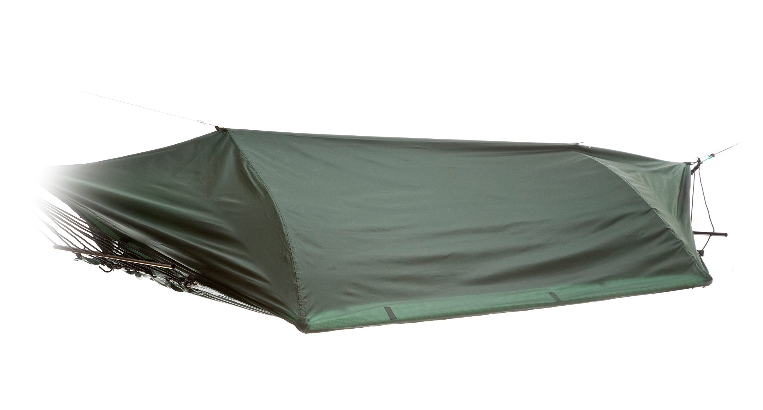 Lawson Blue Ridge flat-bed design with arch poles enhances interior room for sleeping.