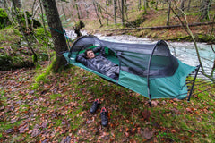 Lawson Blue Ridge hammock bed flatter and taut for comfort.