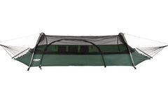 Lawson Blue Ridge setup between trees for flexible camping.